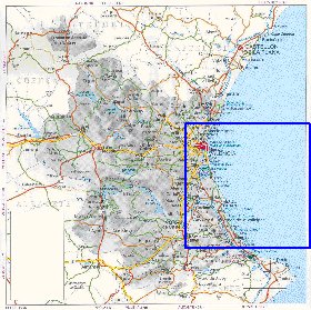 mapa de  provincia Provincia de Valencia