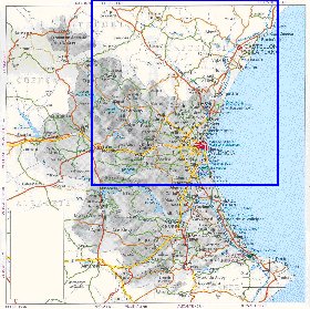 carte de  la province Province de Valence