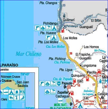 carte de  oblast Valparaiso