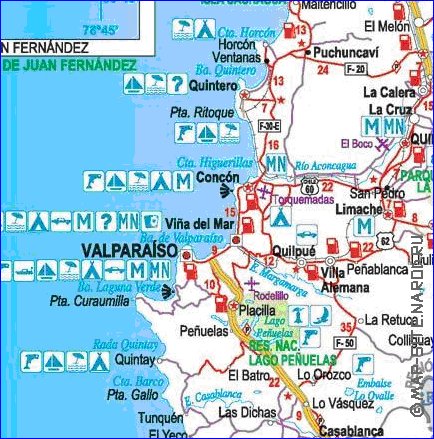 carte de  oblast Valparaiso