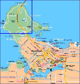 carte de Vancouver en allemand