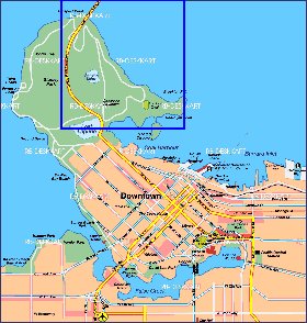 carte de Vancouver en allemand