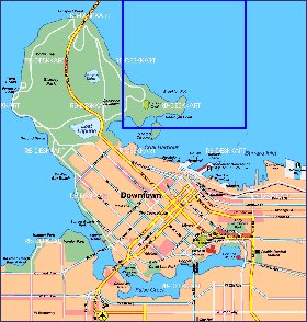 carte de Vancouver en allemand