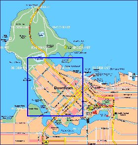 carte de Vancouver en allemand