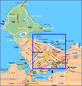 carte de Vancouver en allemand