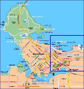 mapa de Vancouver em alemao