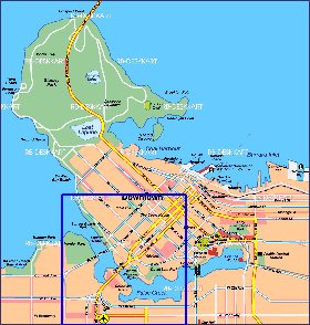 mapa de Vancouver em alemao