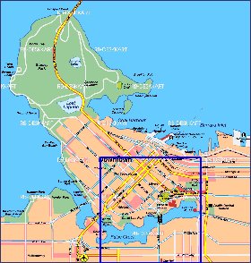 mapa de Vancouver em alemao