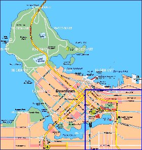 mapa de Vancouver em alemao