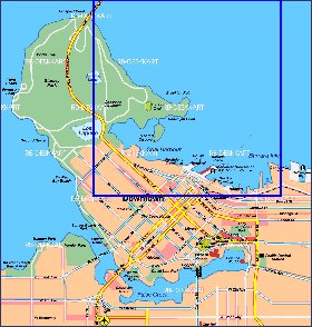 mapa de Vancouver em alemao