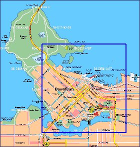 mapa de Vancouver em alemao