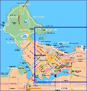 carte de Vancouver en allemand