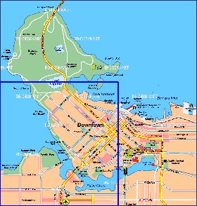 carte de Vancouver en allemand