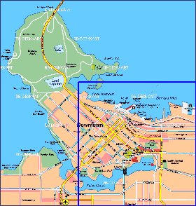 carte de Vancouver en allemand