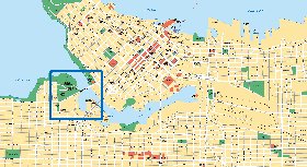 mapa de Vancouver