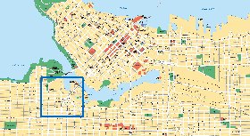 mapa de Vancouver