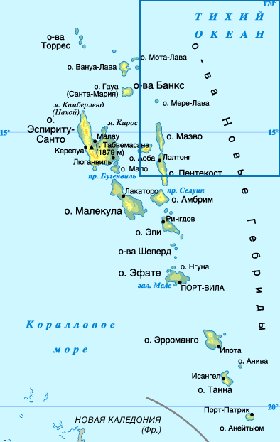 carte de Vanuatu