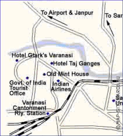 carte de Varanasi
