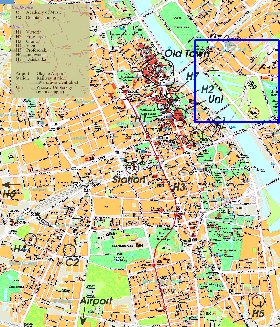 mapa de Varsovia em polones