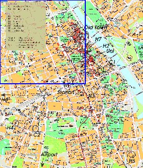 carte de Varsovie en langue polonaise