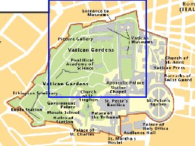 mapa de Vaticano