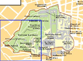 mapa de Vaticano