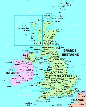 carte de Royaume-Uni