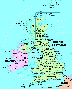 carte de Royaume-Uni