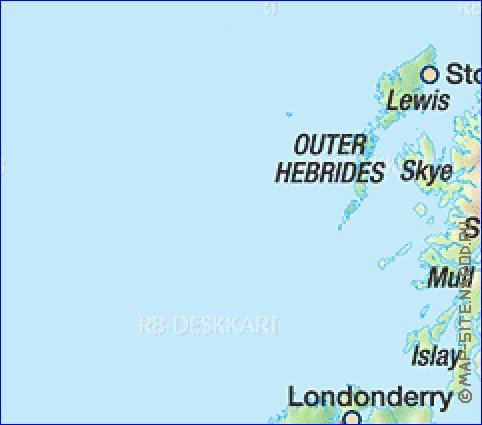 carte de Royaume-Uni en allemand