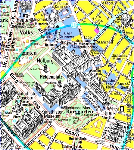 carte de Vienne en allemand