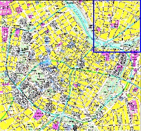 mapa de Viena em alemao