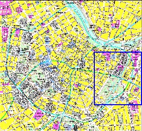 mapa de Viena em alemao