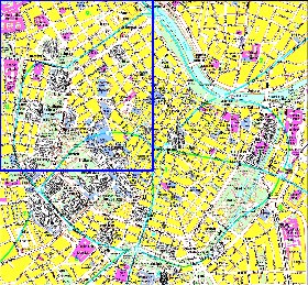 mapa de Viena em alemao