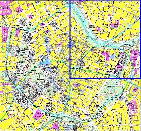 mapa de Viena em alemao