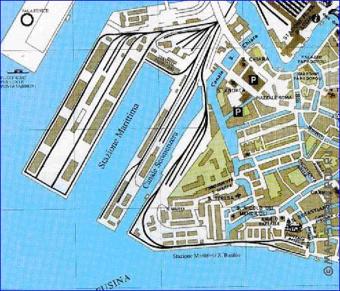 Transport carte de Venise