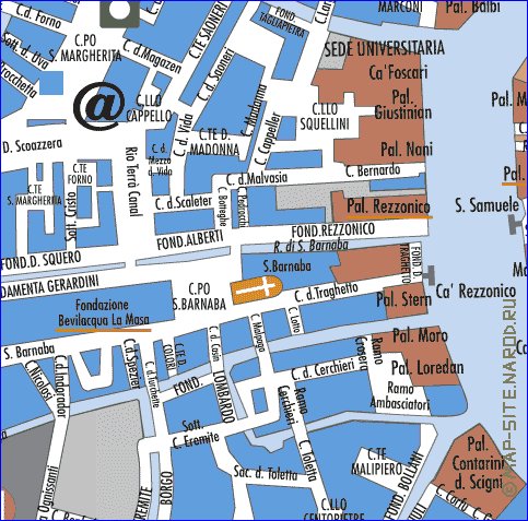 mapa de Veneza