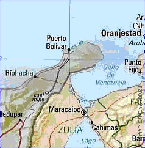 Administrativa mapa de Venezuela