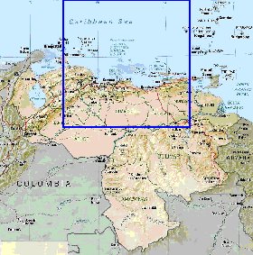 Administratives carte de Venezuela