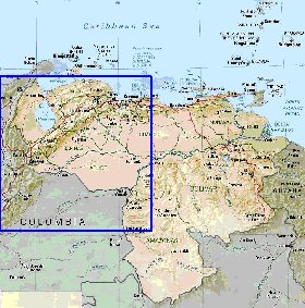 Administrativa mapa de Venezuela