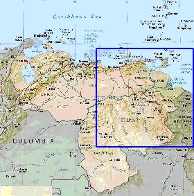 Administratives carte de Venezuela