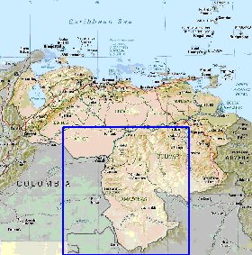 Administratives carte de Venezuela