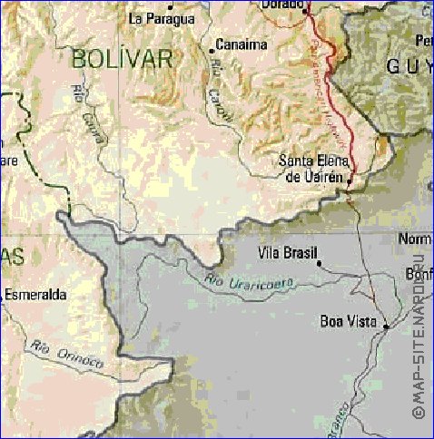 Administrativa mapa de Venezuela