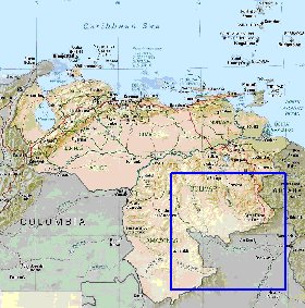 Administrativa mapa de Venezuela