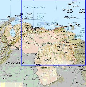 Administratives carte de Venezuela