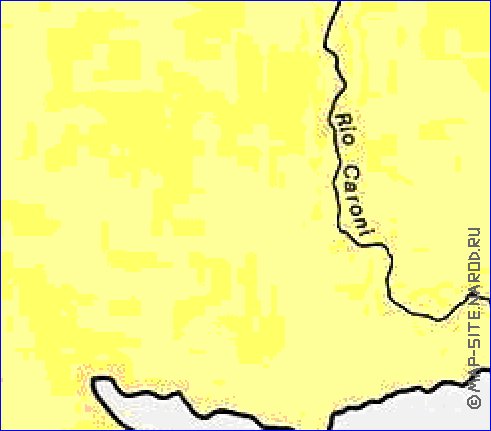 mapa de de densidade populacional Venezuela