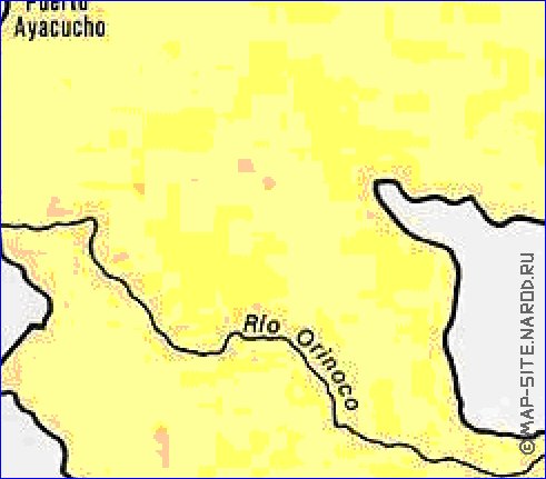 mapa de de densidade populacional Venezuela