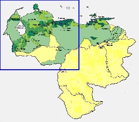 carte de de la densite de population Venezuela