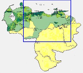 carte de de la densite de population Venezuela