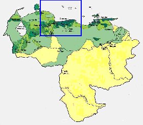 carte de de la densite de population Venezuela