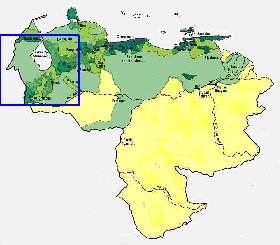 mapa de de densidade populacional Venezuela